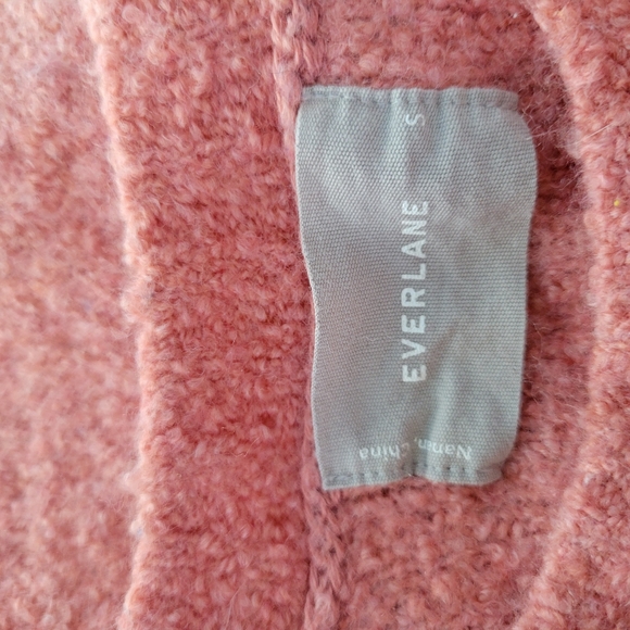 Everlane Teddy Boucle Crew Neck Wool Sweater Pink S - Picture 13 of 16